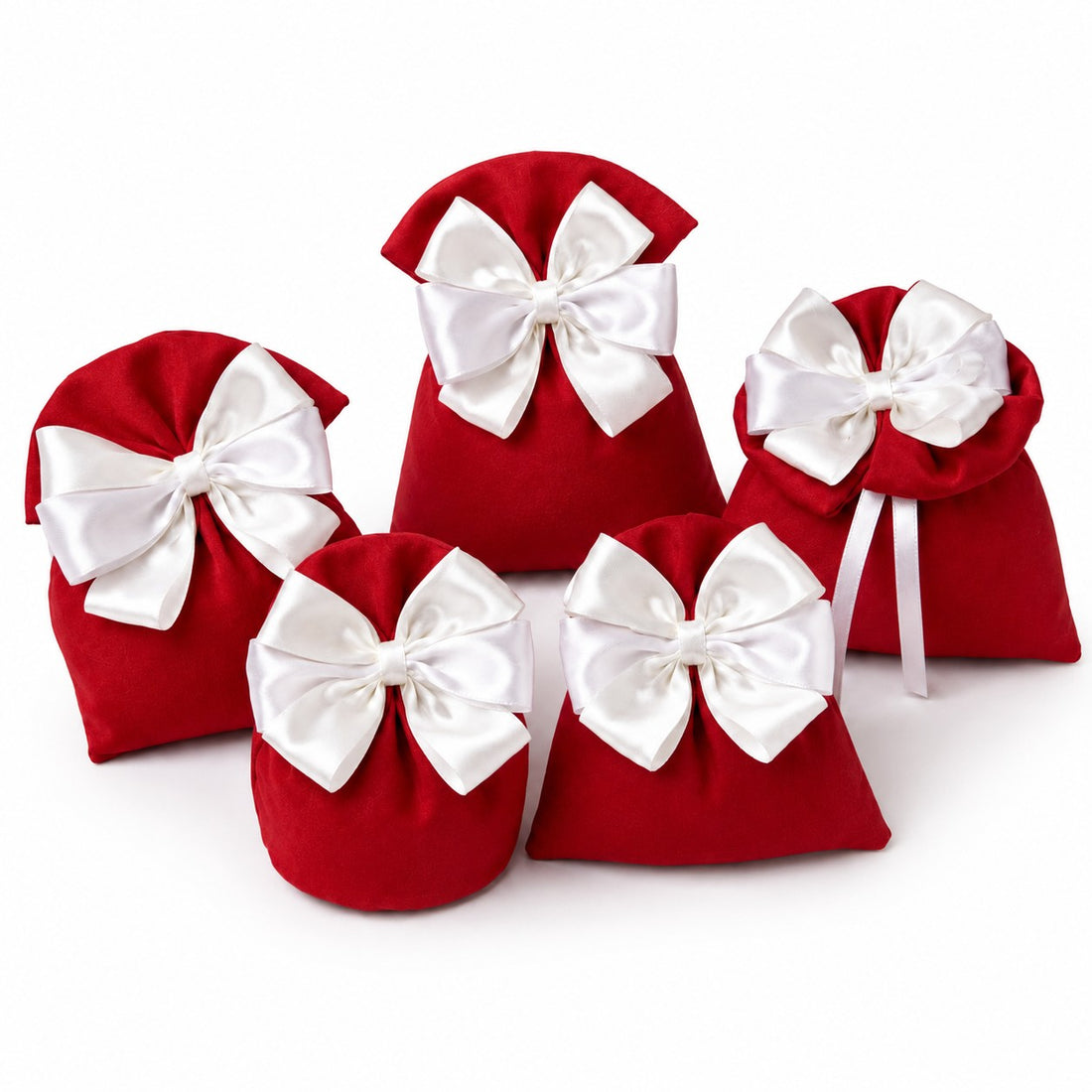 Creaciones para Enzo Bolsa Bombonera Colorado 11X11 Cm Portaconfites Graduación Rojo Paq 10 Uds