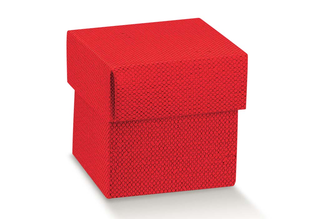 Scotton Caja DP 50 x 50 x 50 Mm Lino Rojo 10 Uds