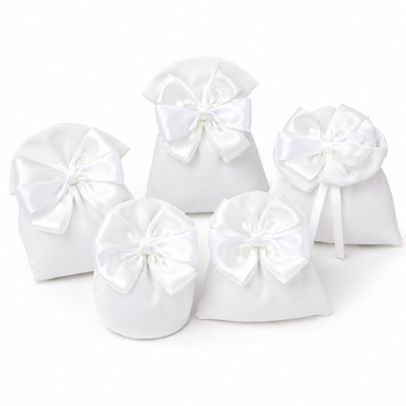 Creazioni per Enzo Sacchetto Bomboniera Colorado 13X11 Cm Portaconfetti Bianco Cf 10 Pz