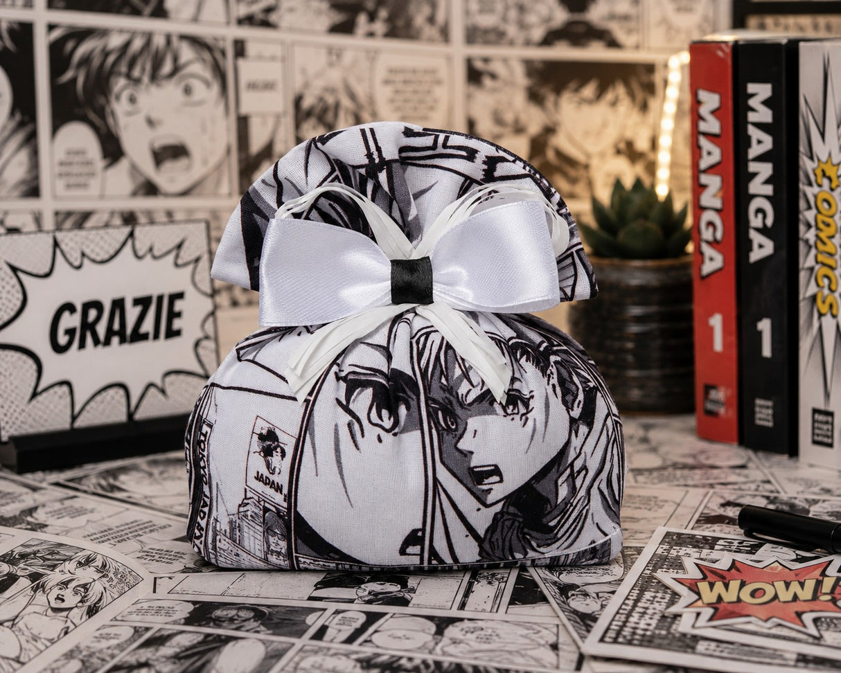 Creaciones para Enzo Bolsa Bombonera Portaconfites Comics Anime Flipper 13x14 cm Cf 10 pz