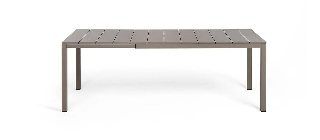 nardi nardi tavolo rio alluminio 140 extensible 140 210 x 85 cm h 75 cm tortora ean 8010352832954