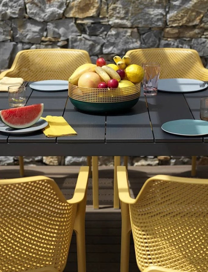 nardi nardi tavolo rio alluminio 210 extensible 210 280 x 100 cm h 75 cm tortora ean 8010352833241
