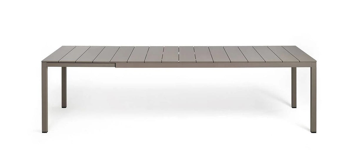 nardi nardi tavolo rio alluminio 210 extensible 210 280 x 100 cm h 75 cm tortora ean 8010352833241