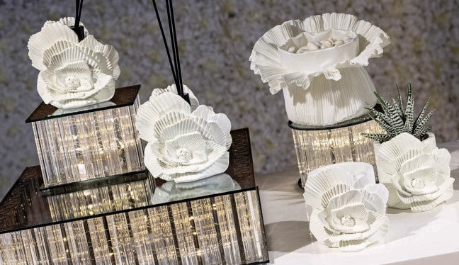 Cupido&Co. Soporte de Cristal con Led 250 x 250 Mm Alto 100 Mm