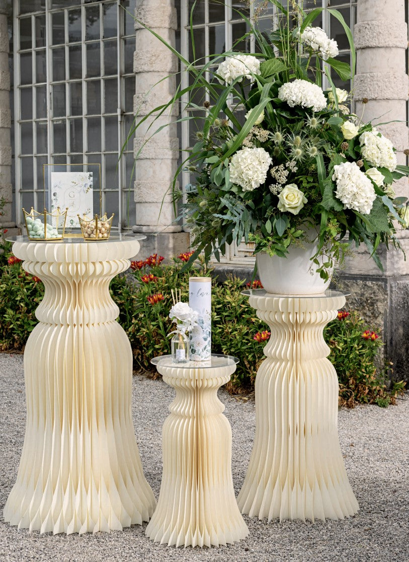 Cupido&Co. Cilindro Carta Pieghevole con Vassoio D 350 Mm H 600 Mm Celeste