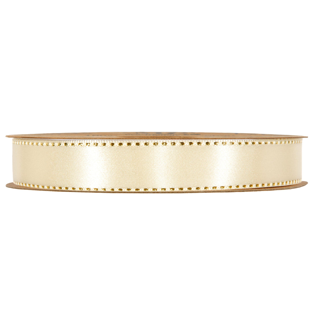 Piovaccari Cinta Satinée Cream 15 mm x 20 m – Cinta Satinada Color Crema para Lazos, Envoltorios de Regalo y Decoraciones Navideñas