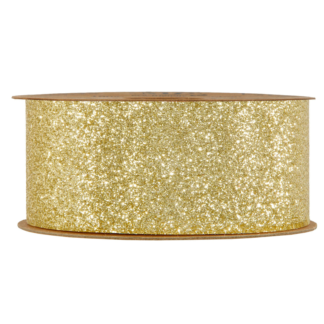 Piovaccari Cinta Desirée Glitter Oro 40 mm x 10 m – Cinta Navideña con Purpurina para Árbol de Navidad, Lazos y Envoltorios de Regalo