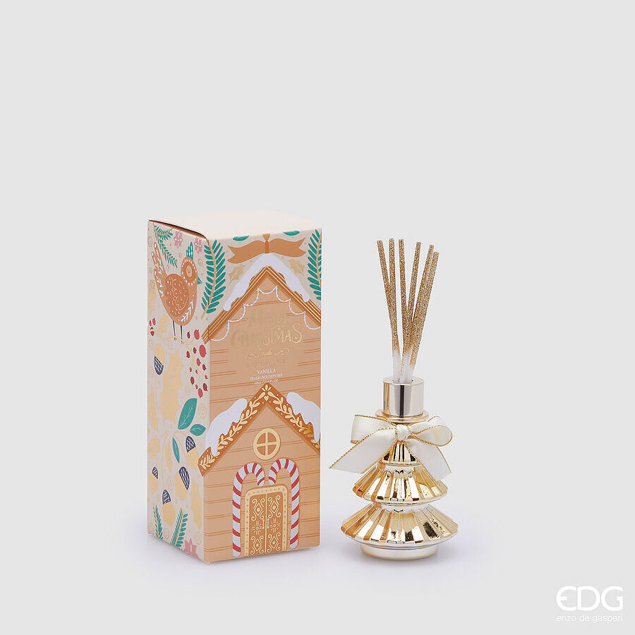 EDG Enzo De Gasperi Perfumador Navidad Botella Joyful Pino 60 Ml H 10,5 Cm Black Vanilla