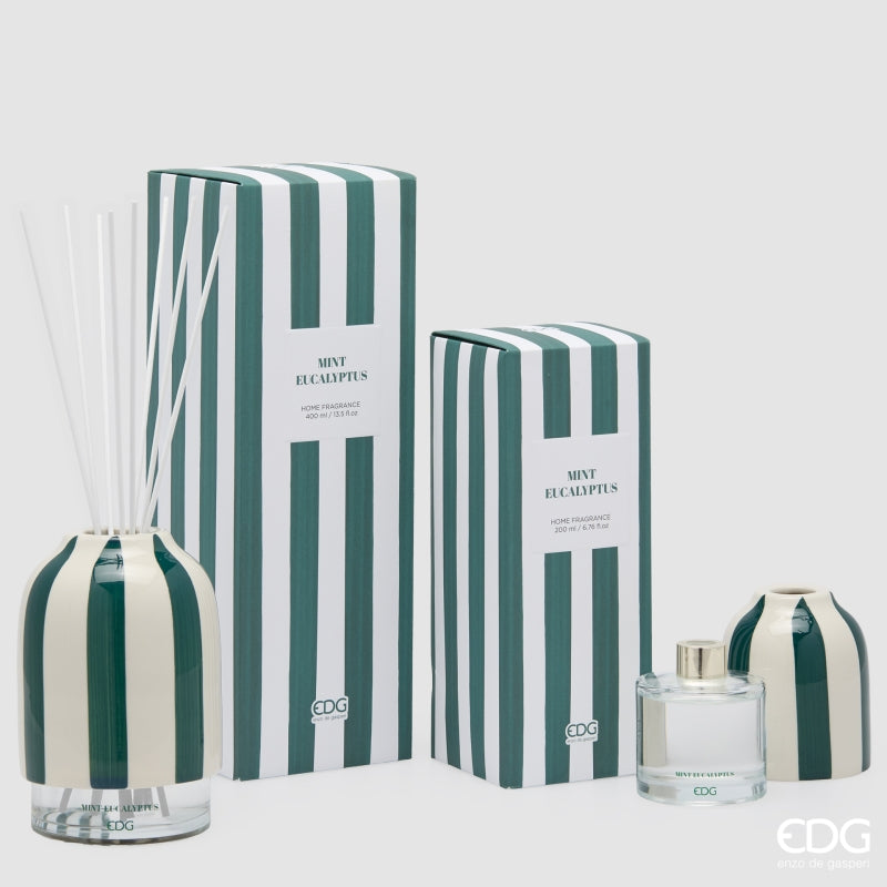 EDG Enzo De Gasperi Ambientador Botella Rayas Mint Eucalyptus 200 ml – Ambientador Ambiente