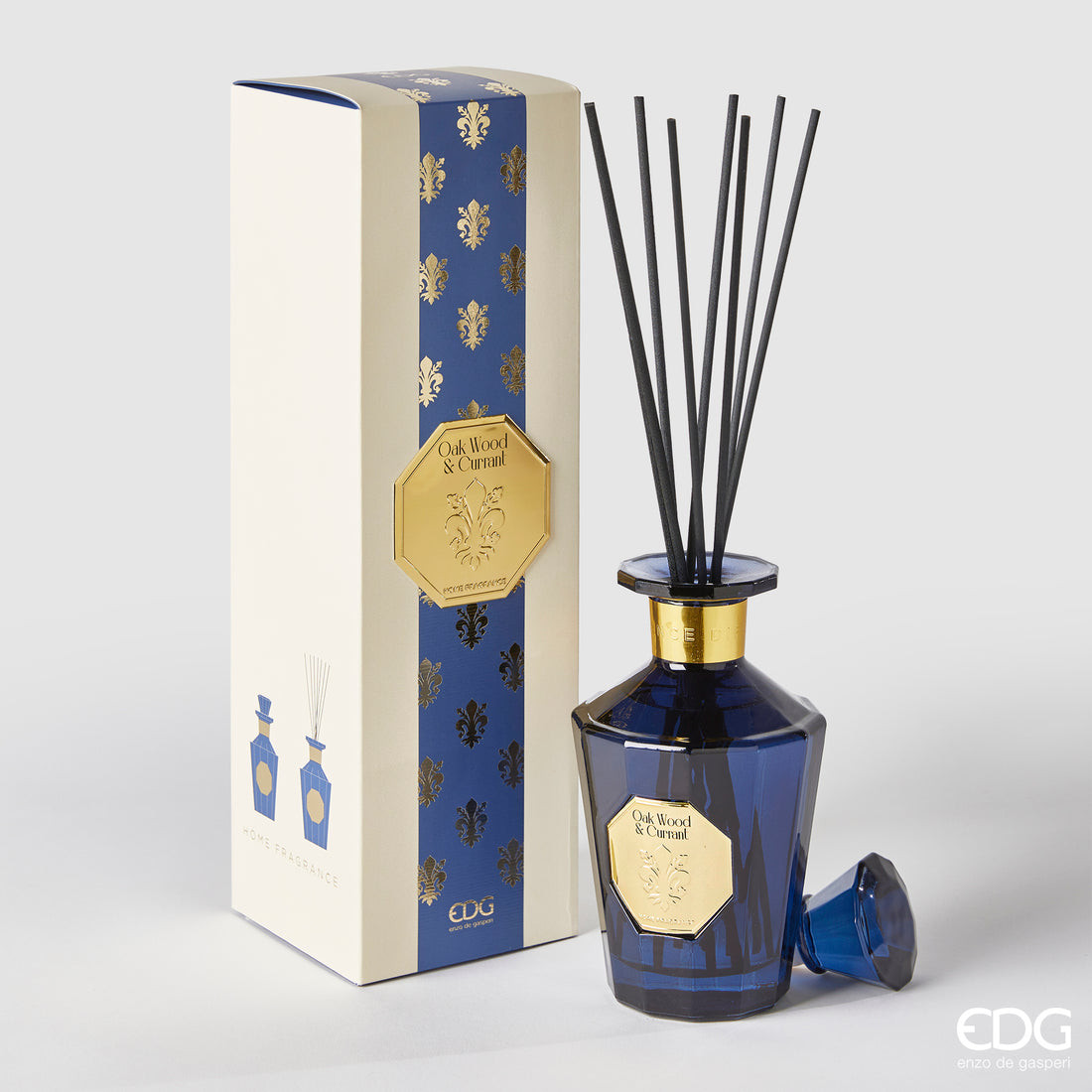 Difusor EDG Enzo De Gasperi Botella Goldlily 500ml + Varillas H21 Oak Wood & Currant