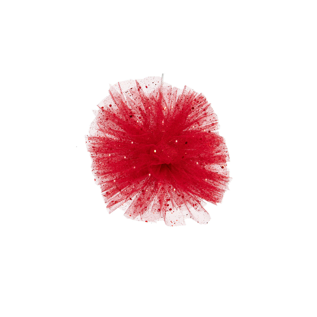 Piovaccari Pon Pon Rojo Ø25 cm – Decoración Navideña para Árbol de Navidad, Adornos, Fiestas y Montajes Decorativos