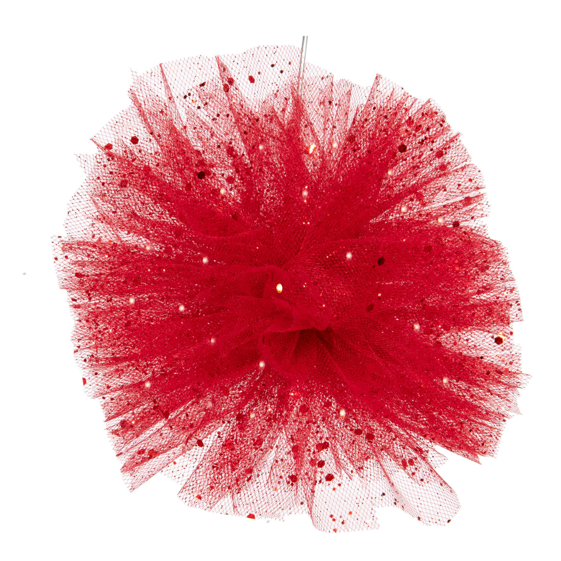 Piovaccari Pon Pon Rojo Ø50 cm – Decoración Navideña para Árbol de Navidad, Adornos, Fiestas y Montajes Decorativos