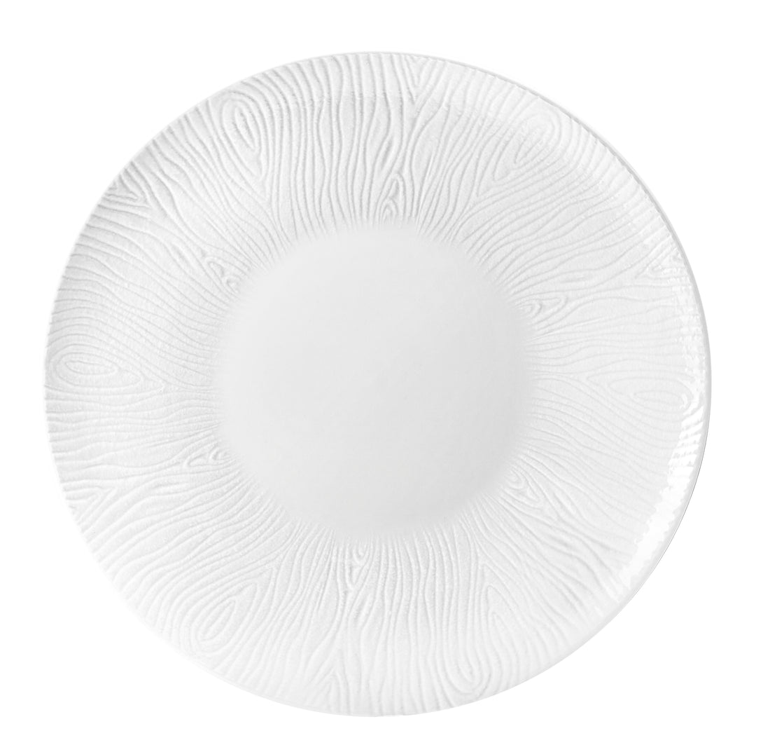Fade Wood Plato Plano D 29 Cm Blanco