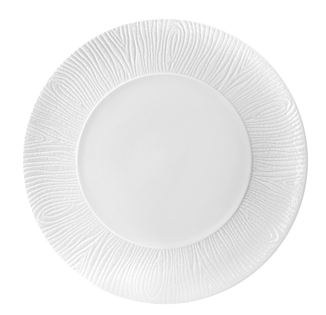 Fade Wood Plato Portada D 31 Cm Blanco