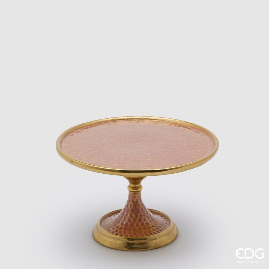 EDG Enzo De Gasperi Alzata Natale Metal Rotonda H16 D25 Red Gold