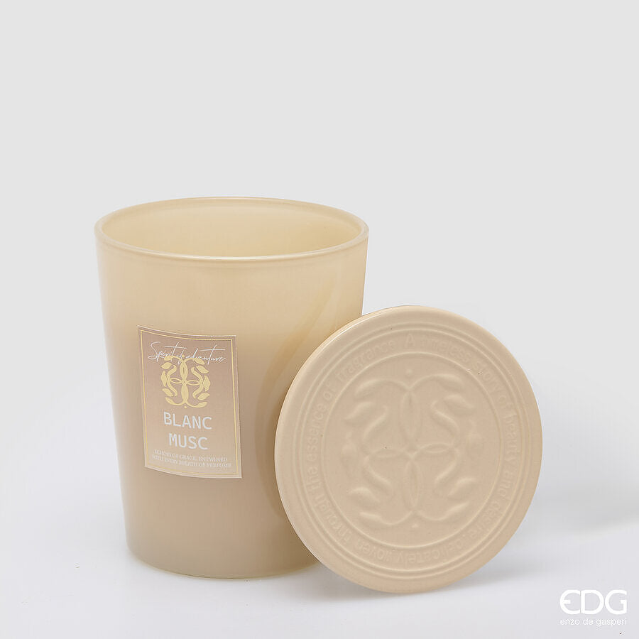 EDG Enzo De Gasperi Vela Symbol Perfumada White Musk H16 Ø13 cm – Idea de Regalo Navidad