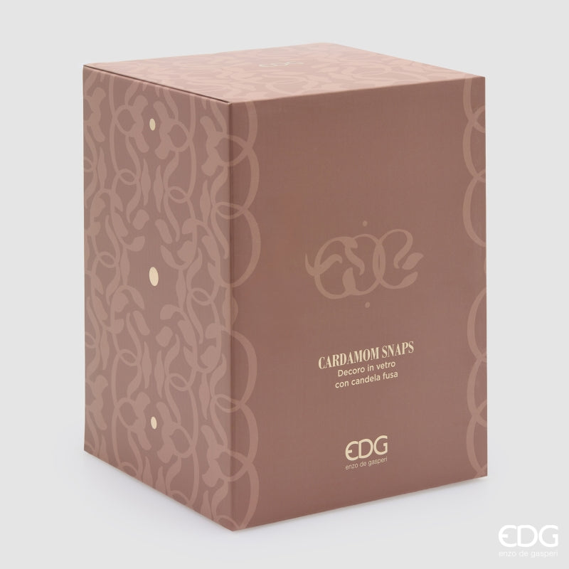EDG Enzo De Gasperi Vela Symbol Perfumada Cardamom Snaps H23 Ø18,5 cm – Idea de Regalo Navidad