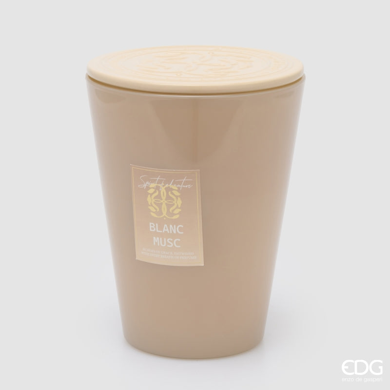 EDG Enzo De Gasperi Vela Symbol Perfumada White Musk H23 Ø18,5 cm – Idea Regalo Navidad