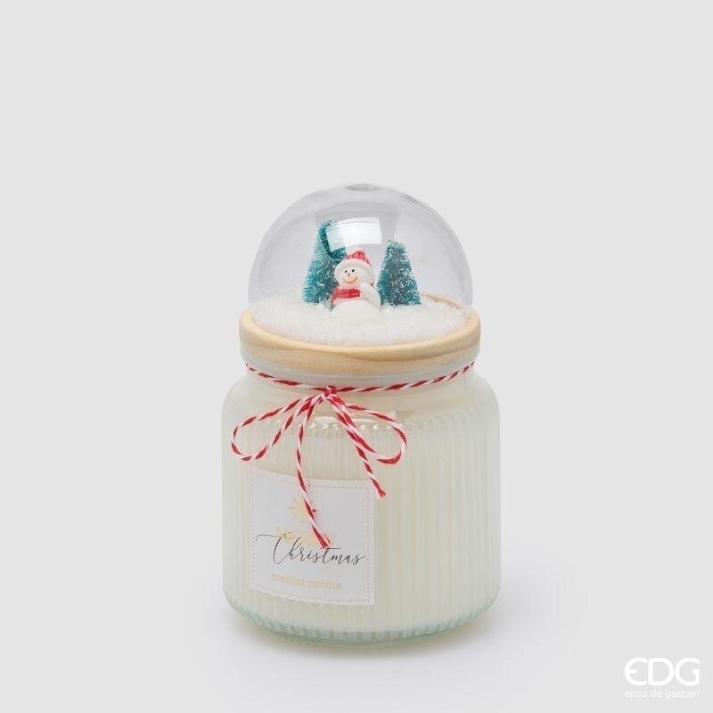 EDG Enzo De Gasperi Vela Perfumada con Cúpula White Musk H15 Ø10 cm – Decoración Navideña