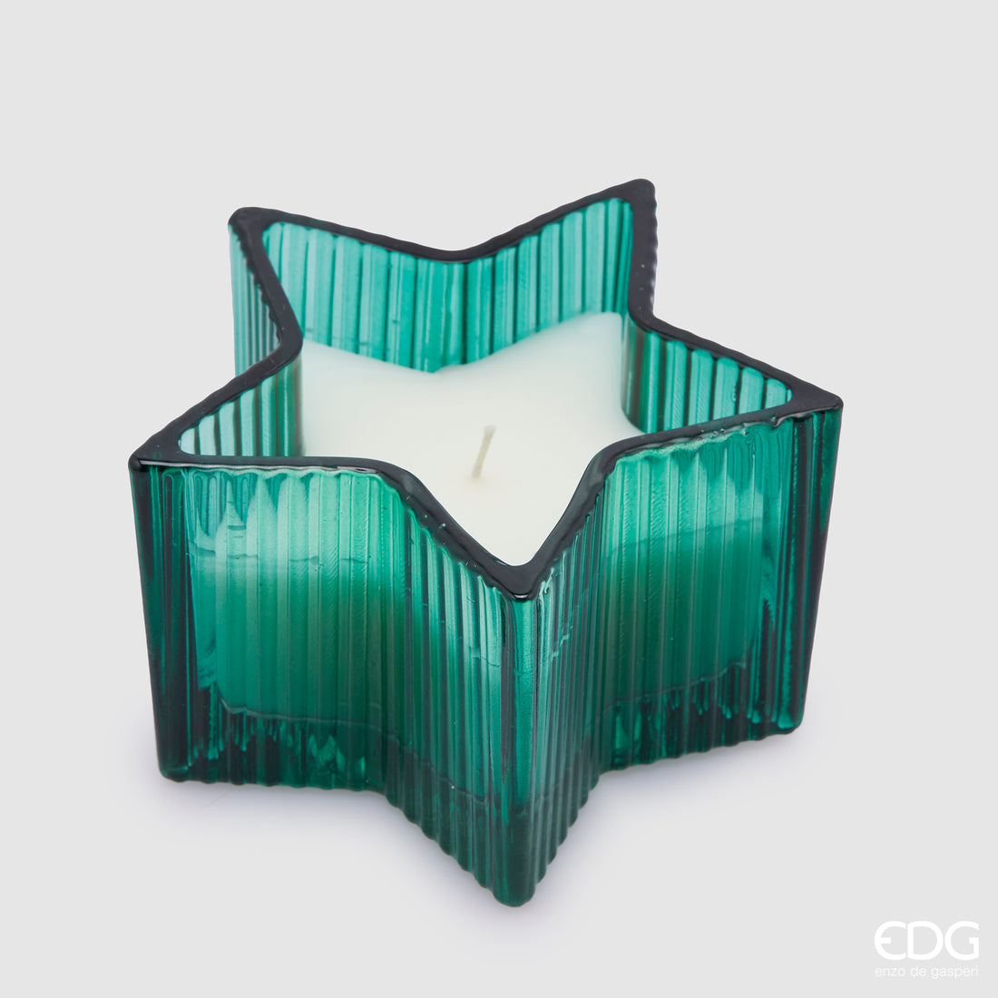 Vela Estrella EDG Enzo De Gasperi H 8 Cm D 13,5 Cm Cedro Caja Regalo