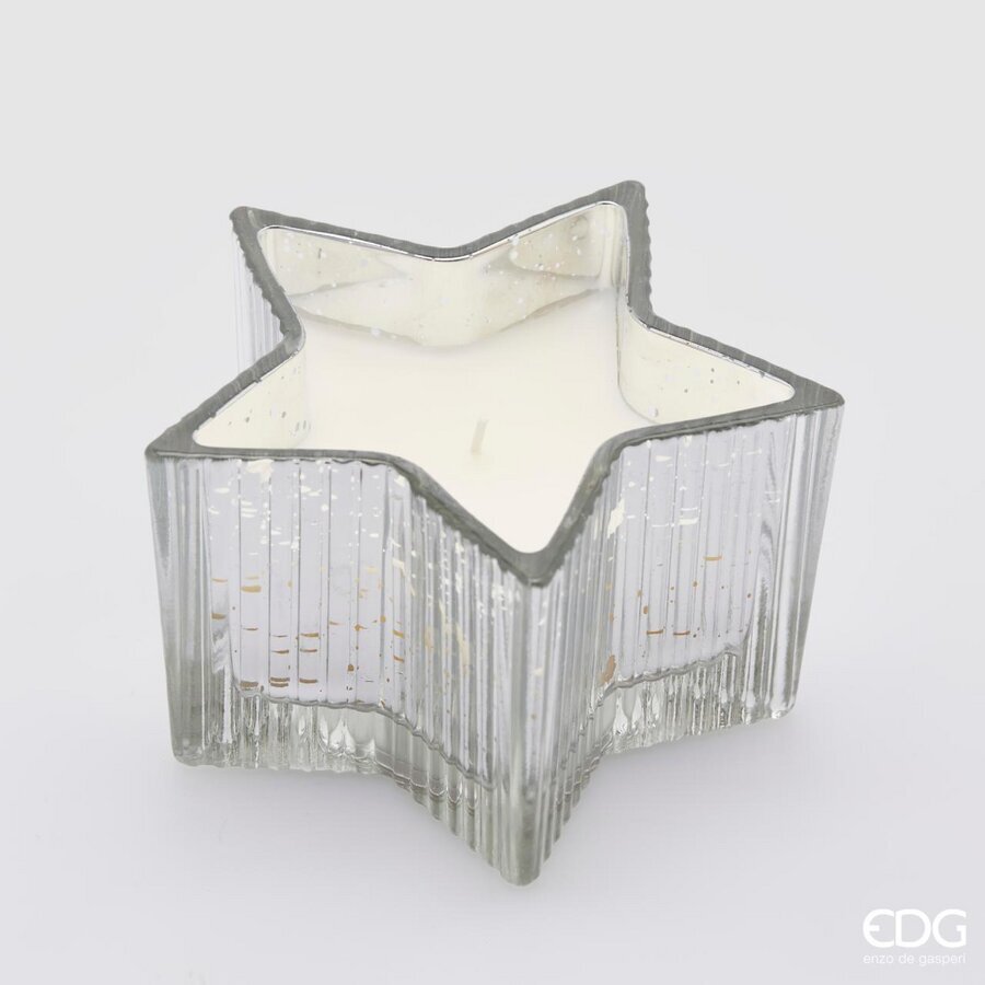 Vela Estrella EDG Enzo De Gasperi H 8 Cm D 13,5 Cm Vainilla Caja Regalo