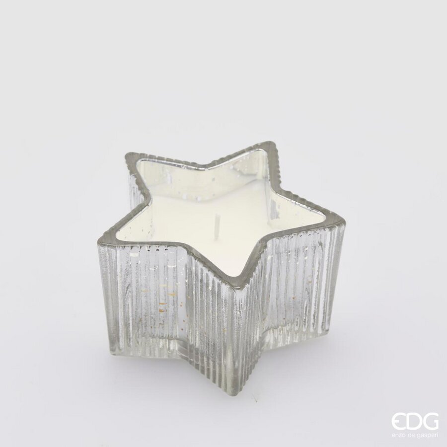 EDG Enzo De Gasperi Vela Estrella H 6,5 Cm D 10,5 Cm Vanilla Caja Regalo
