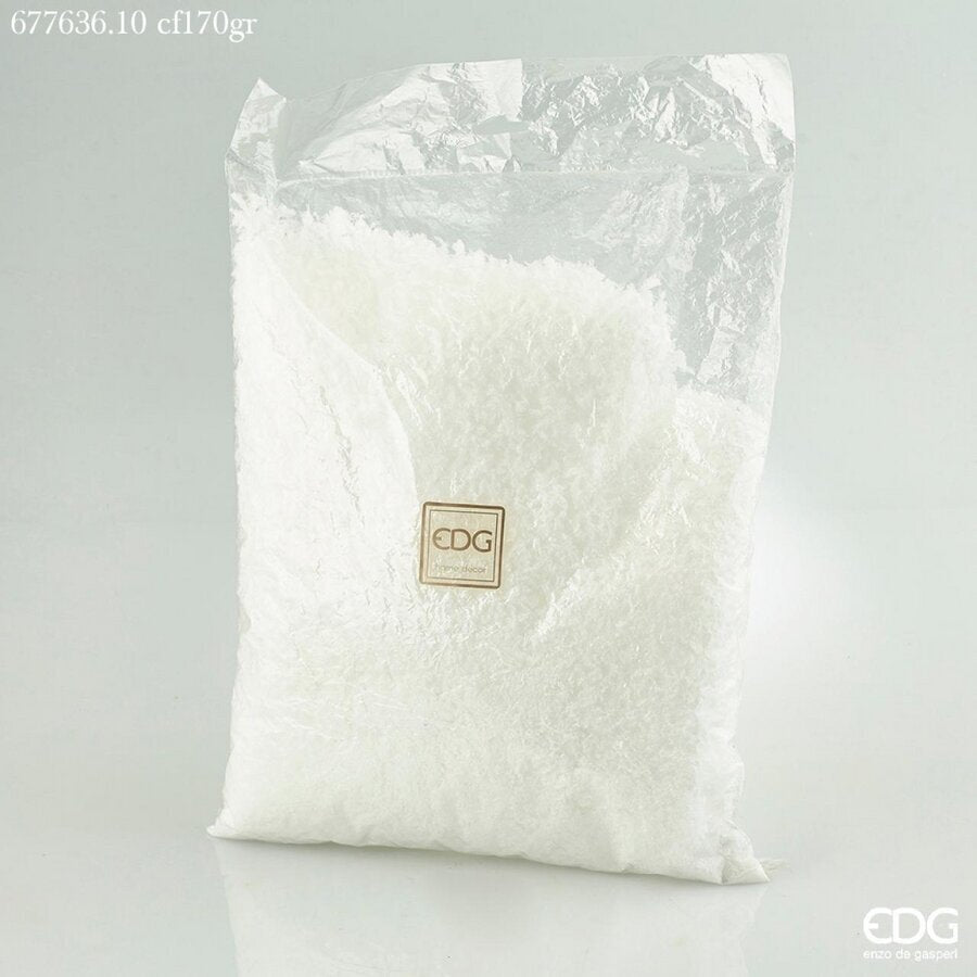EDG Enzo De Gasperi Neve Artificiale Sbriciolata Natale 170 Gr Bianco