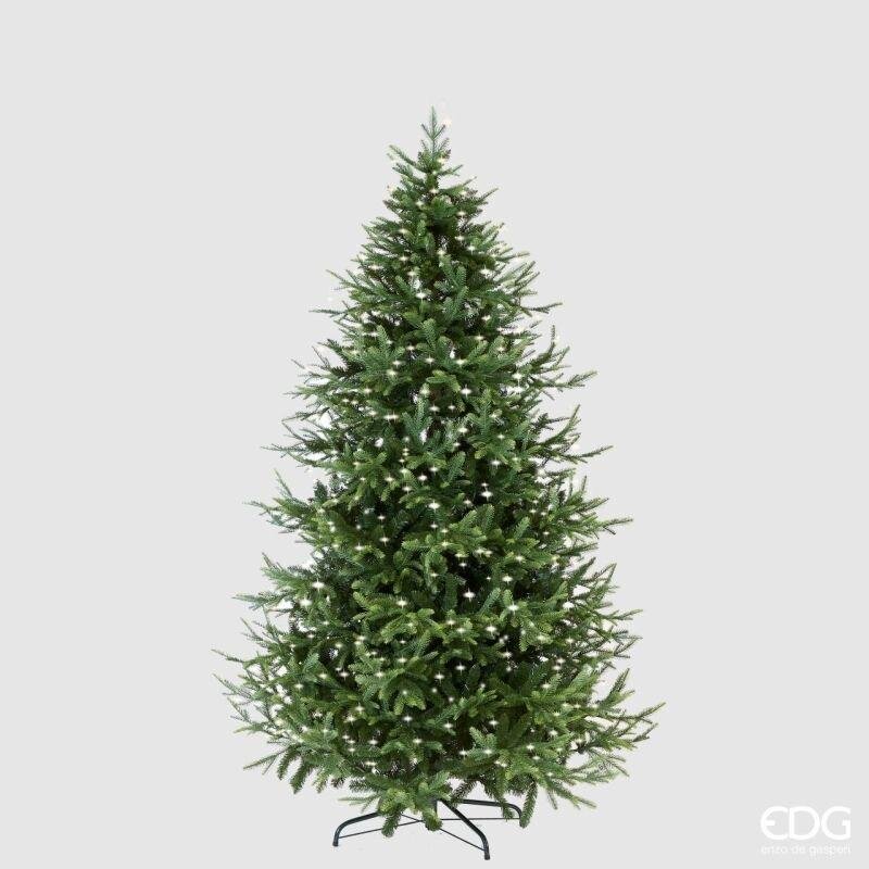 EDG Enzo De Gasperi Árbol de Navidad Pino Luxury H 240 Cm D 152 Cm con 5.000 Led Verde