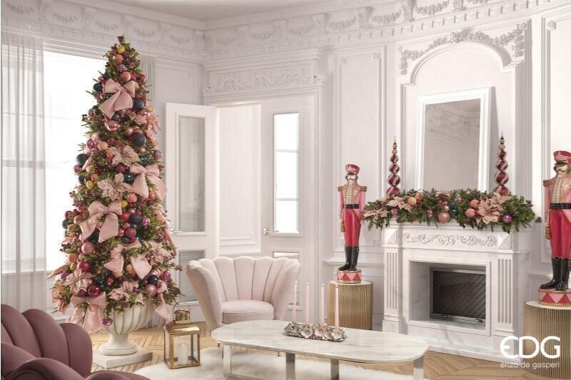EDG Enzo De Gasperi Árbol de Navidad Pino Luxury New H 180 cm con 2000 mini led D 100 Cm