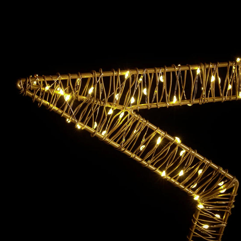 EDG Enzo De Gasperi Estrella Navidad Microled Flat D 60 Cm 250 Led Intermitente Marfil