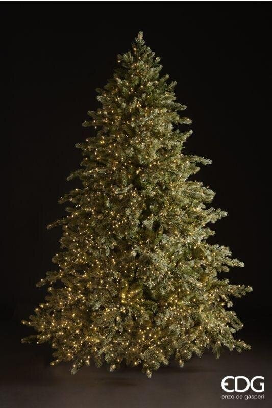 EDG Enzo De Gasperi Árbol de Navidad Pino Argentado 4.000 Led H 210 Cm D 149 Cm Ip 44
