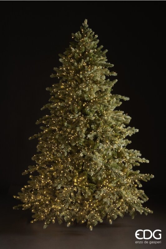 EDG Enzo De Gasperi Árbol de Navidad Pino Plateado 5.000 Led H 240 Cm D 166 Cm Ip44