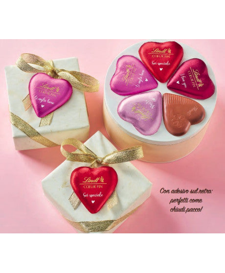 Lindt Corazones Chocolate con Leche con Mensajes 24 Gr 1 Ud