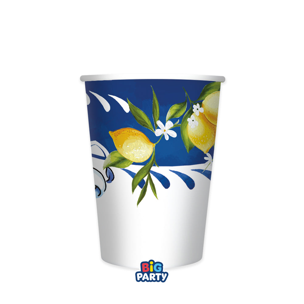 big party big party bicchieri carta amalfi 250 cc cf 6 pz ean 8020834766271