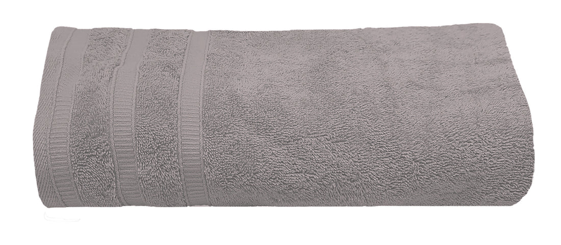 Androni Giocattoli Toalla de Ducha de Rizo Lisa Gris Ceniza – Toalla de Baño Grande Suave y Absorbente