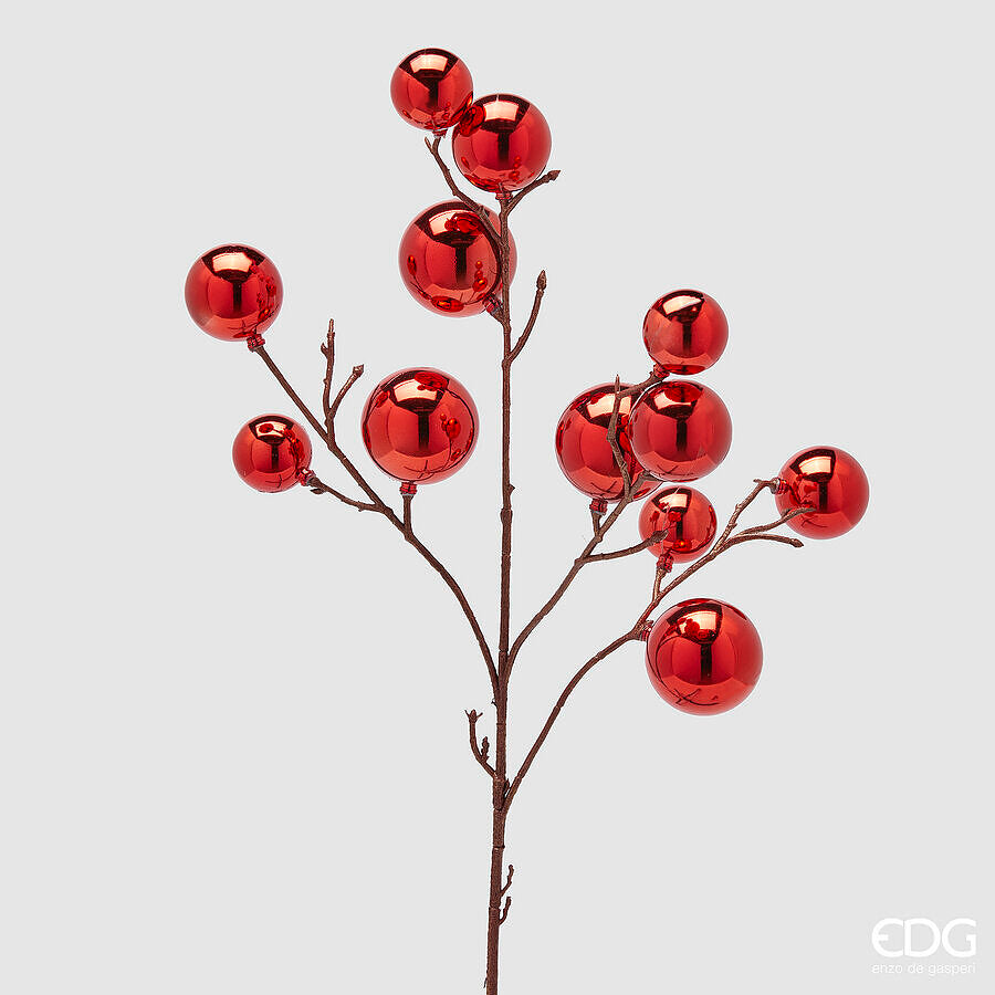 EDG Enzo De Gasperi Decoración Navidad RamaVelas X 12 H 53 Cm Red