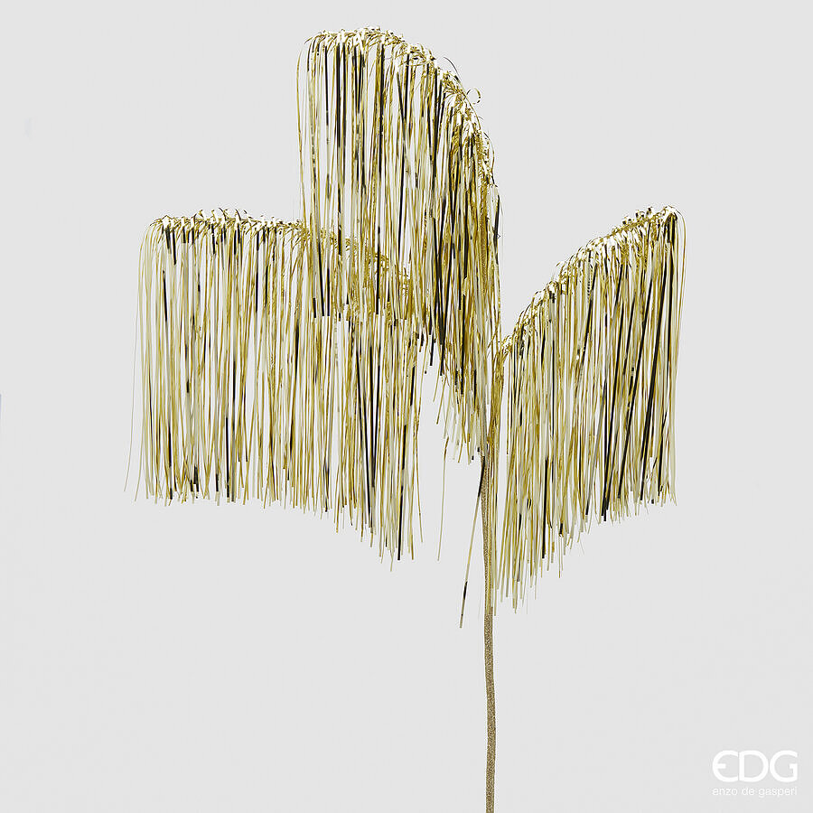 EDG Enzo De Gasperi Decoración Navidad Flequillos Rama X 3 H 103 Oro