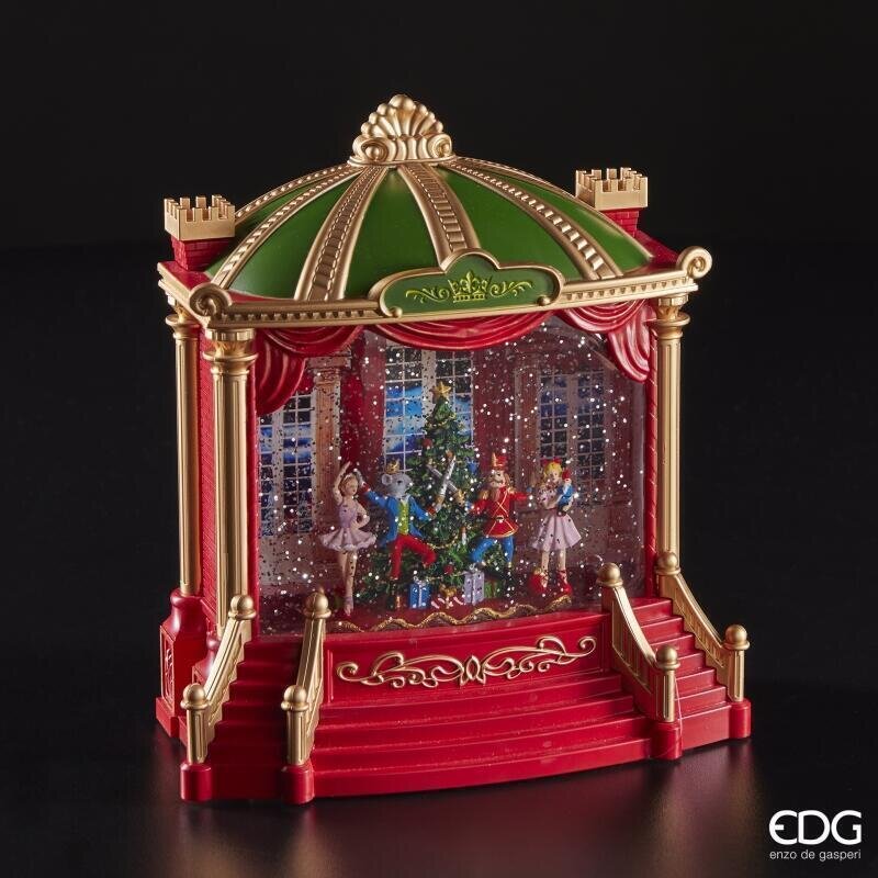EDG Enzo De Gasperi Decoración Navidad Palacio H 23 Cm L 22 Cm L 10 Cm Música LED Multicolor