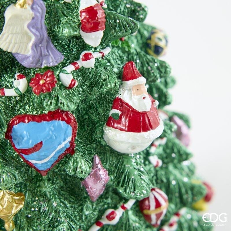 EDG Enzo De Gasperi Carillon Natalizio Pino H31,5 Ø18 cm Verde – Decorazione di Natale