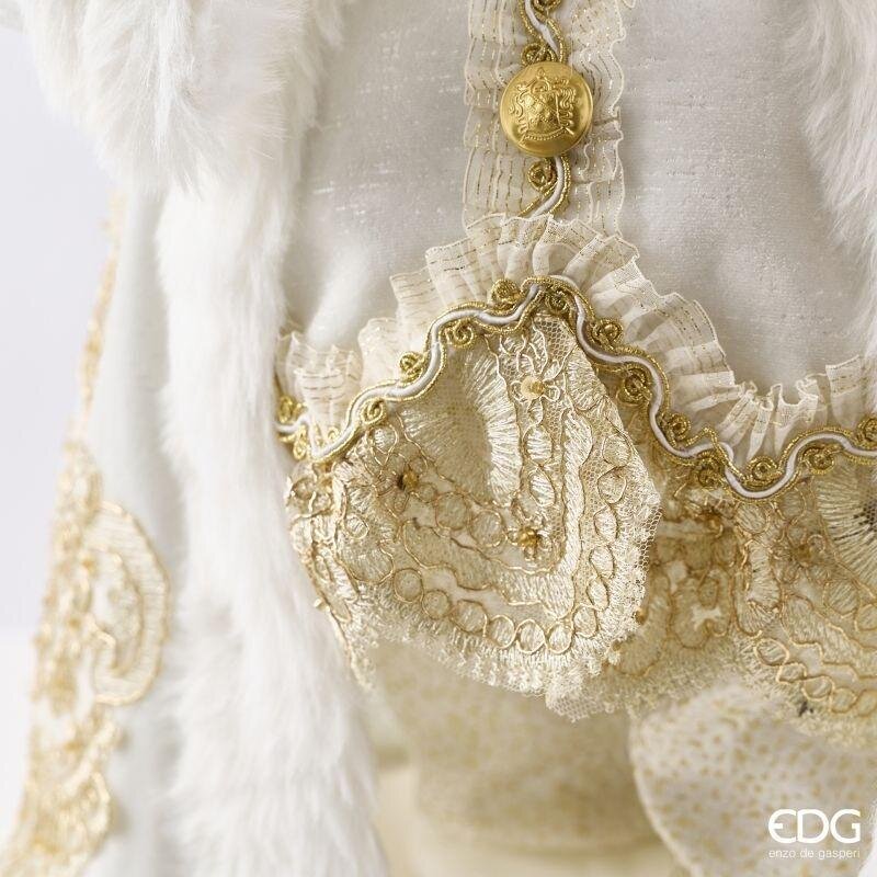 EDG Enzo De Gasperi Decoro Papá Noel White Gold H61 cm – Decoración Navideña
