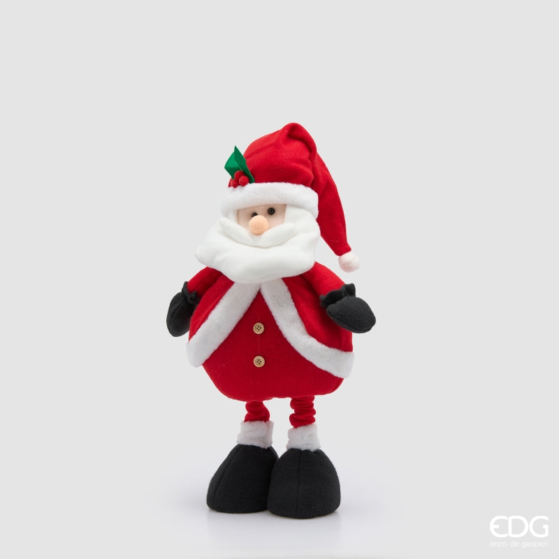 EDG Enzo De Gasperi Decoración Papá Noel Telescópico White Red H70 cm – Adorno Navideño