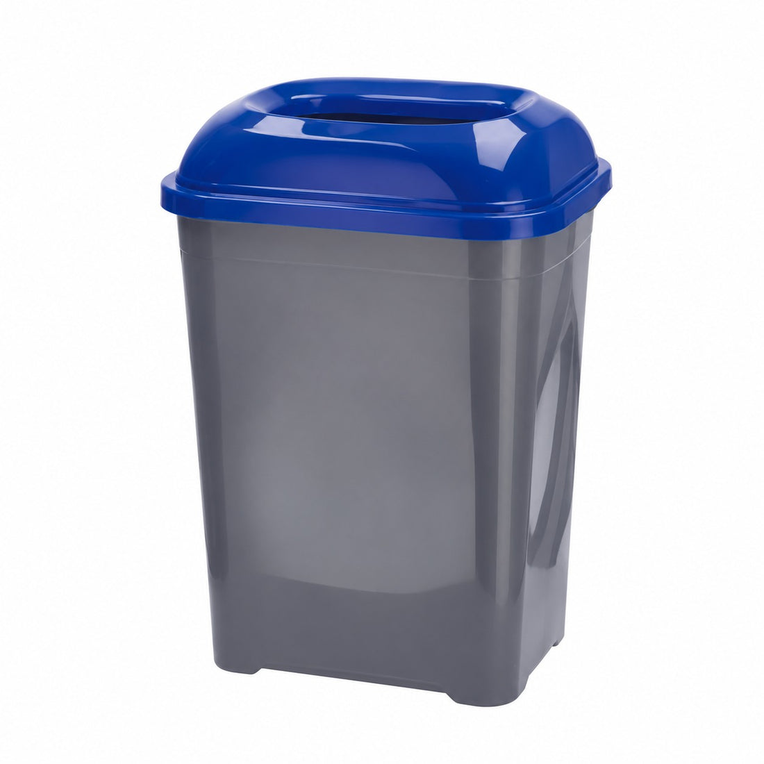 Ad Trend Contenedor para Recogida Selectiva de Papel en Plástico 50 Litros 42x32xH62 cm – Cubo de Basura para Residuos y Reciclaje para Casa y Oficina