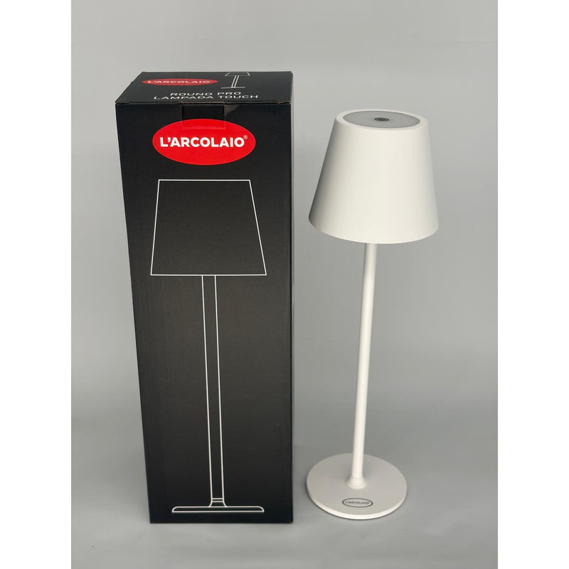 Lámpara LED Touch Recargable H 38 cm 10 x 10 cm IP54 Round Pro Blanca