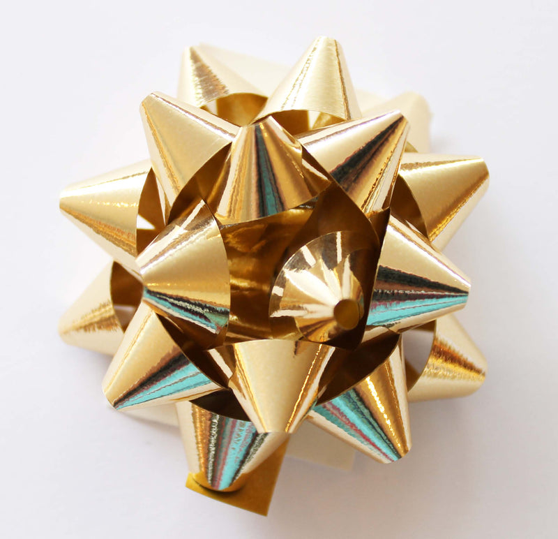 Brizzolari Escarapelas Estrellas Splendid Oro Metalizado 10 mm 100 piezas