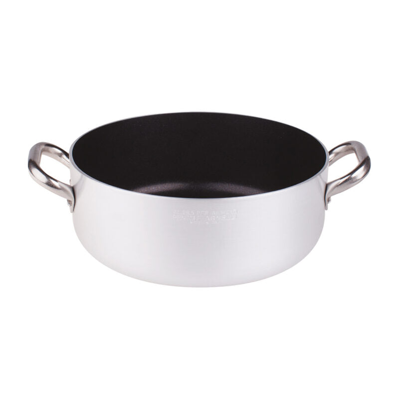 AGNELLI Cazuela Baja Antiadherente con 2 Asas Inox D 36 cm