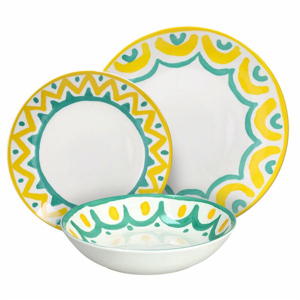 Tognana Servicio de Mesa Madison Vietri 18 Uds Porcelana Multicolor