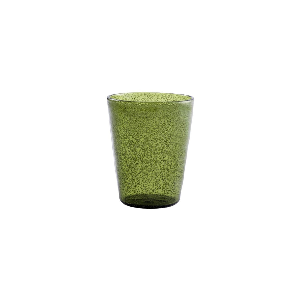 Vaso Zani Serafino Bicchiere Memento Synth Glass Olive en Metacrilato