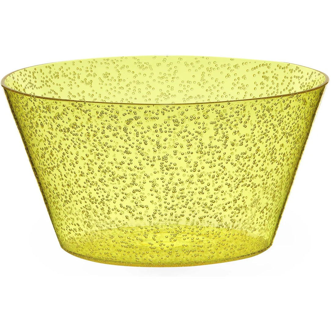Zani Serafino Ensaladera Memento Synth Bowl Color Amarillo Transparente