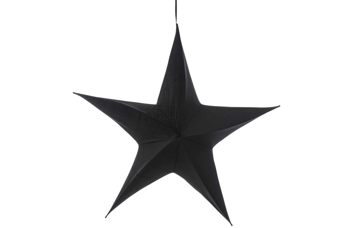 ARPIMEX Estrella de Navidad Terciopelo 110 Cm Negra