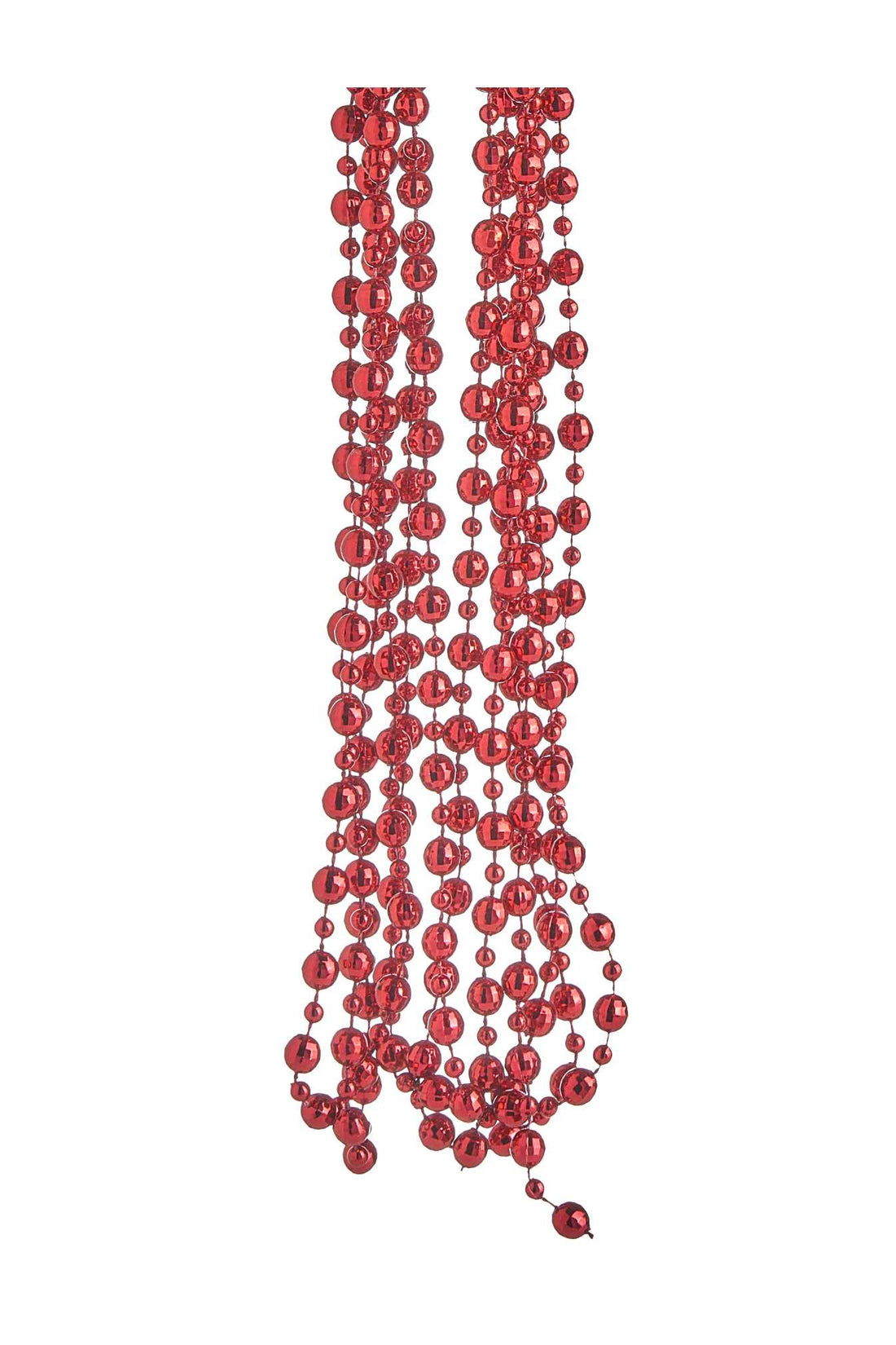 ARPIMEX Collar Navidad Perlas Plástico D 8 Mm 2,7 Mt Rojo